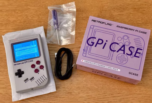 Retroflag GPi Case with fitted Raspberry Pi Zero W & MicroSD Card