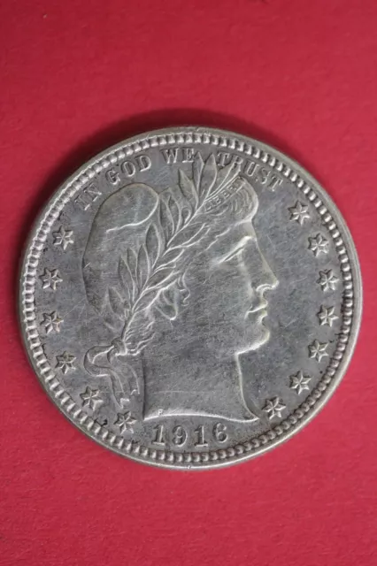 1916 D Barber Liberty Silver Quarter Exact Coin Shown Flat Rate Shipping OCE 41