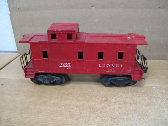 VINTAGE LIONEL O GAUGE No. 6257 SP CABOOSE No Box