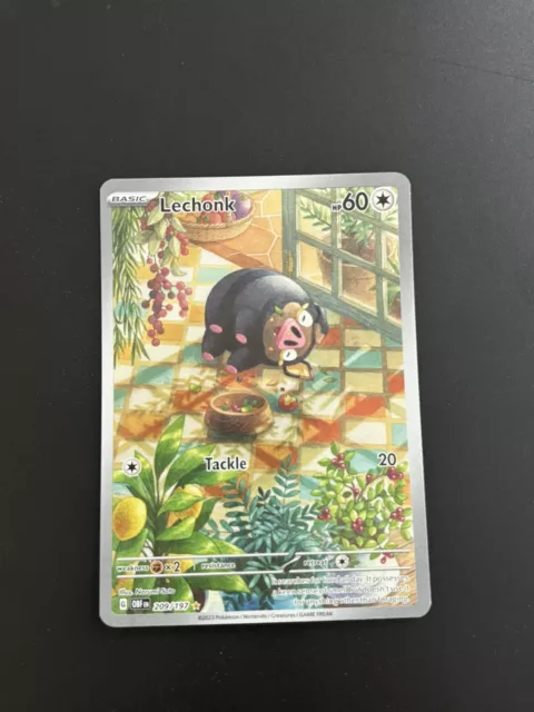 Lechonk Sv03: Obsidian Flames 209/197 Holo Illustration Rare