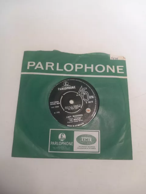 The Beatles Lady Madonna The Inner Light 7 Inch Vinyl 1968