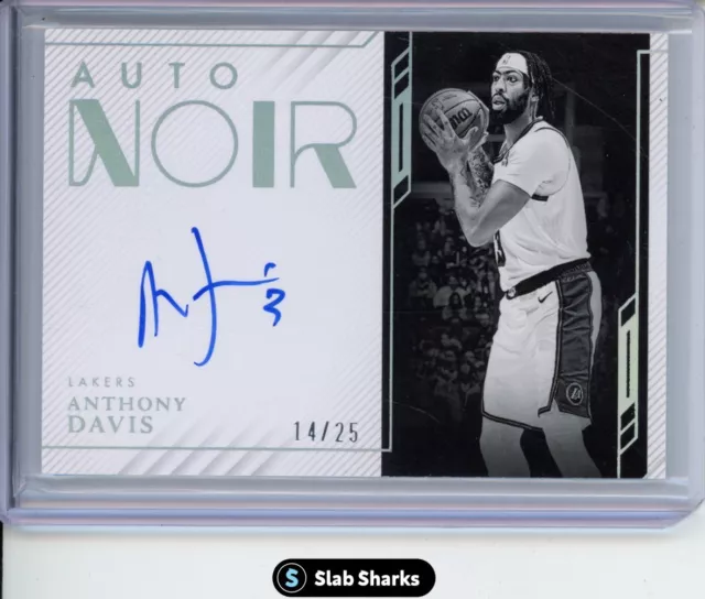 2022 Panini Noir Anthony Davis Auto /25