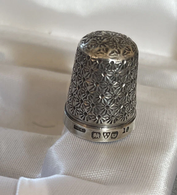 Sterling Silver Hallmarked Chester Thimble