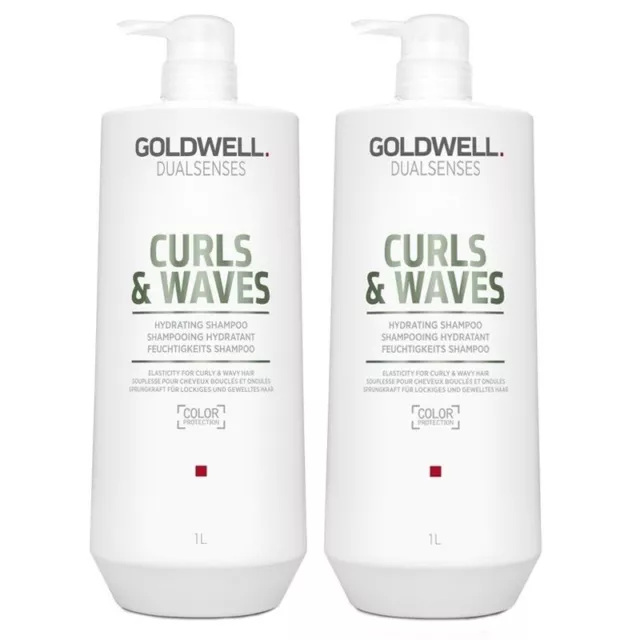 Set für Haar Ricci GOLDWELL Kit DS Locken & Waves shampoo + conditioner 1000ml