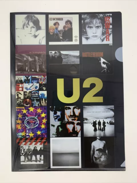 U2 Box Set Album Cover Art Folder Display 8.75" X 12" Plastic New Promo Rare