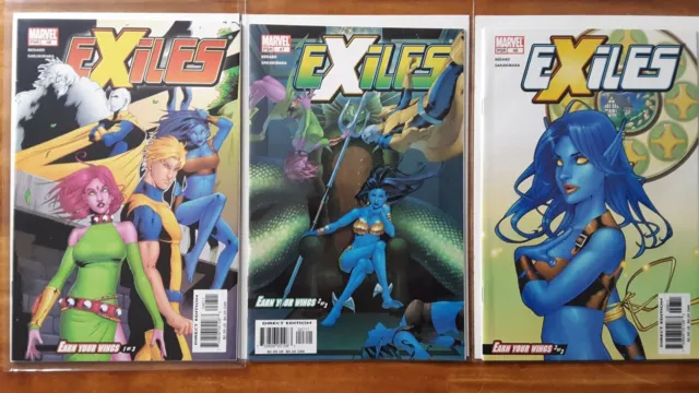 Exiles 46-48 Earn Your Wings 1-3 Marvel High Grade Comic Book RM10-44