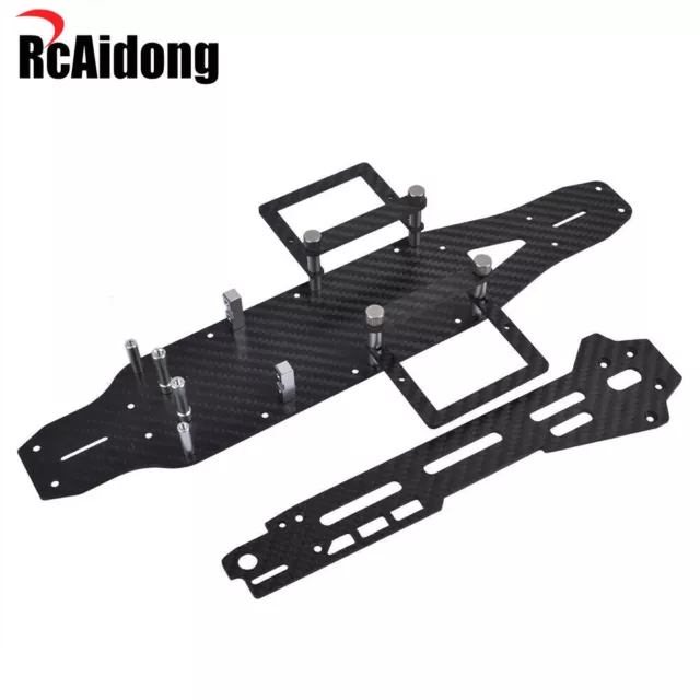 Lower Carbon Deck Frame Kit Für Tamiya TA03F PRO/TA03R TRF/TA03RS TRF RC Chassis