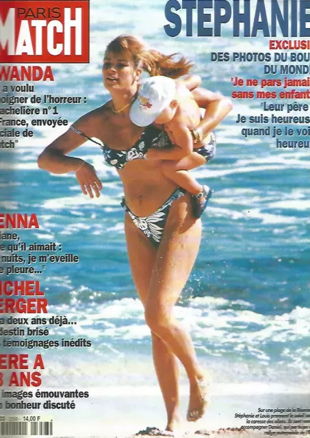 Paris Match N°2358 Stephanie / Rawanda / Senna / Michel Berger / Mere A 63 Ans