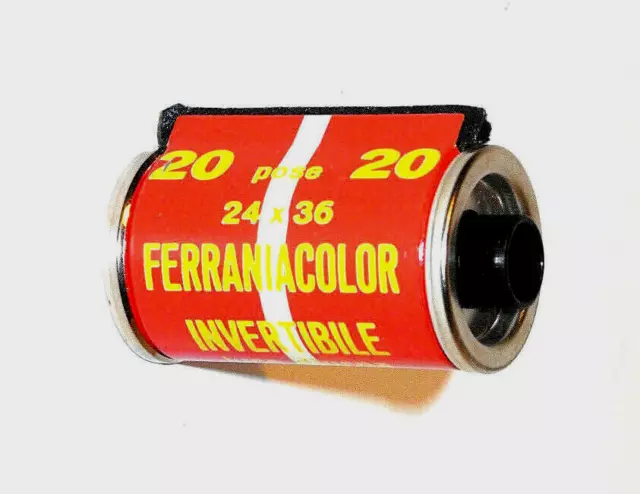 RARE+++ 135 Ferrania Ferraniacolor 20 INVERTIBILE Luce Diurna Film 35mm 24x36