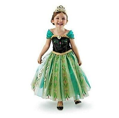 ANNA Princess Dress  Ice Queen ELSA Costume Girls Halloween Party Fancy Dresses