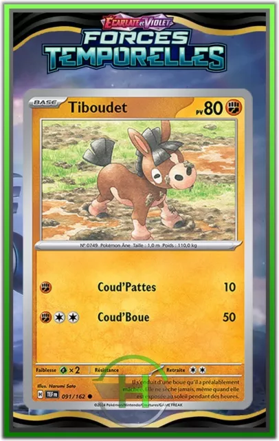 Tiboudet - EV5:Forces Temporelles - 091/162 - Carte Pokémon Française Neuve