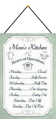 Kitchen Nettoyer My Kitchen Panneau Métallique Plaque avec Cordon en Étain 20 X 30 CM 