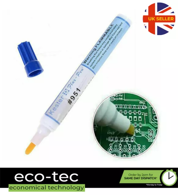 Kester 951 Rosin Capacity Non-Clean Soldering Flux Pen 10ml