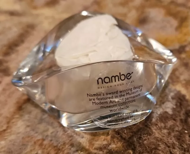 Nambe Twist Crystal Glass Piroett Votive Candle Holder New!