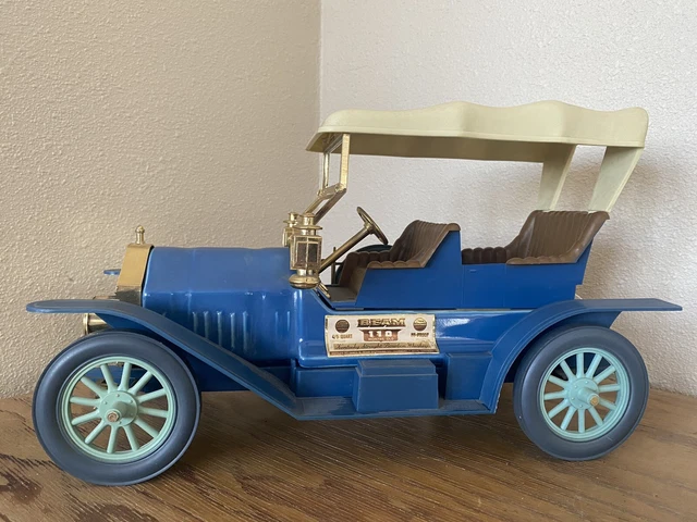 VINTAGE 1976 JIM Beam Antique Car Decanter Blue Thomas Flyer Touring
