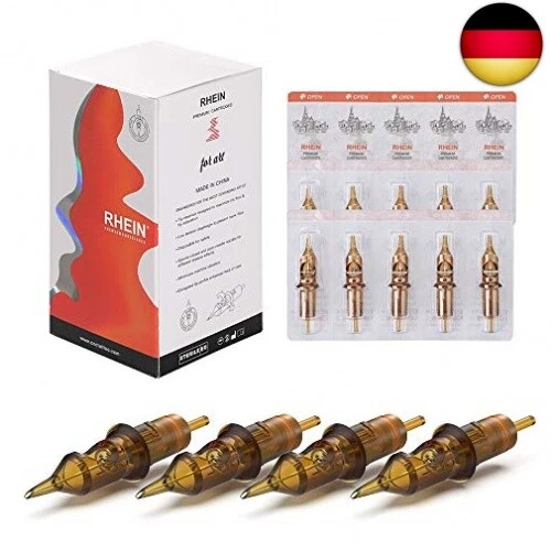 HAWINK Tattoo Cartridges Nadeln 50St. Gemischt # 12 Standard Round Liner &