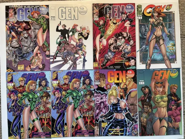 GEN 13 LOT OF 8 IMAGE COMICS Lee Choi Campbell VERY NICE CONDITION++