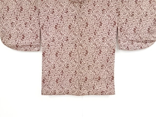 84138# Japanese Kimono / Antique Haori / Woven Arabesque