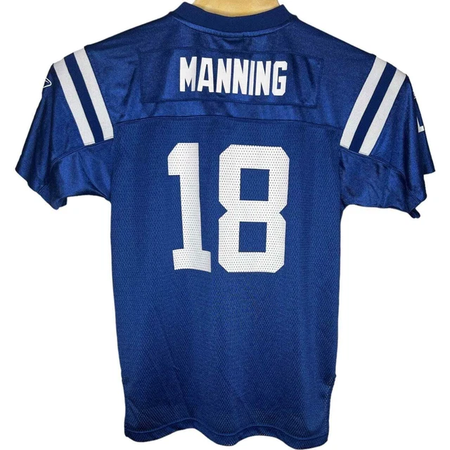Peyton Manning #18 Reebok NFL Equipment On Field Jersey Youth XL (18-20)