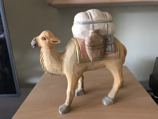 krippenfiguren holz geschnitzt Kamel klein 15 cm hoch