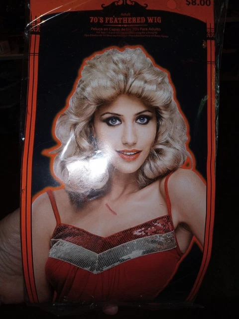 Halloween Wig - 70's feathered wig