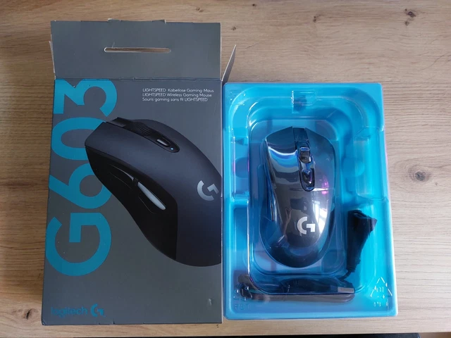Logitech G603 LIGHTSPEED kabellose Gaming-Maus mit HERO 12K DPI Sensor 3