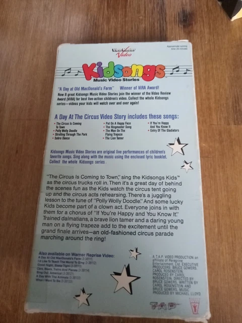 KIDSONGS - A Day at the Circus (VHS) $13.92 - PicClick CA