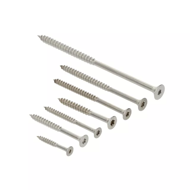 Spanplattenschrauben Holzschrauben Edelstahl A2 TORX Ø 3–8mm Senkkopf Schrauben