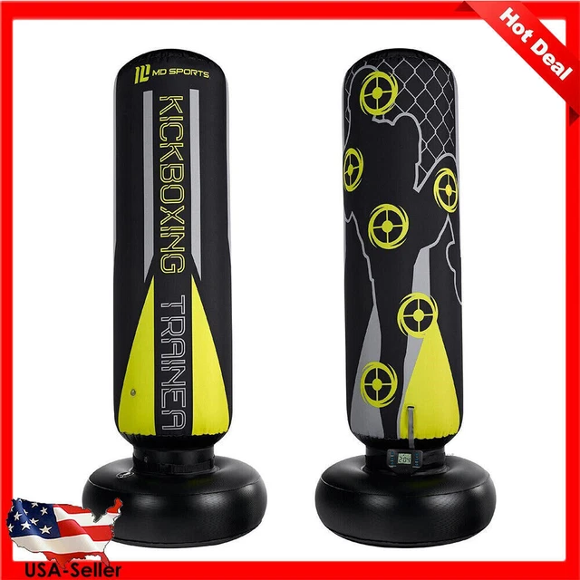 Heavy Duty Inflatable Standing Kickboxing Trainer Punching Boxing Bag 70 Inch