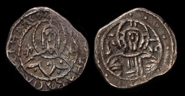ANCIENT BYZANTINE Manuel II Palaeologus 1391-1425 AD AR ½ Stavraton (3.60g).