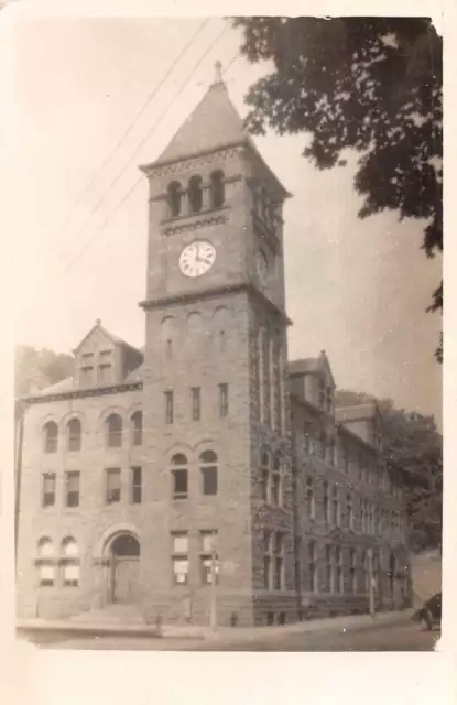 Mauch Chunk Pennsylvania Carbon County Courthouse Real Photo Postcard J78207