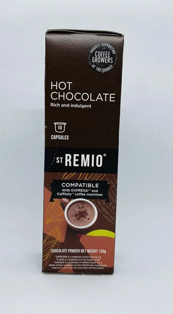 ST REMIO HOT Chocolate Pods Caffitaly Expressi Machines 10
