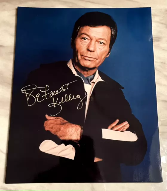 Star Trek McCoy Actor Deforest Kelley Signed Autographed 8x10 Photo Reprint