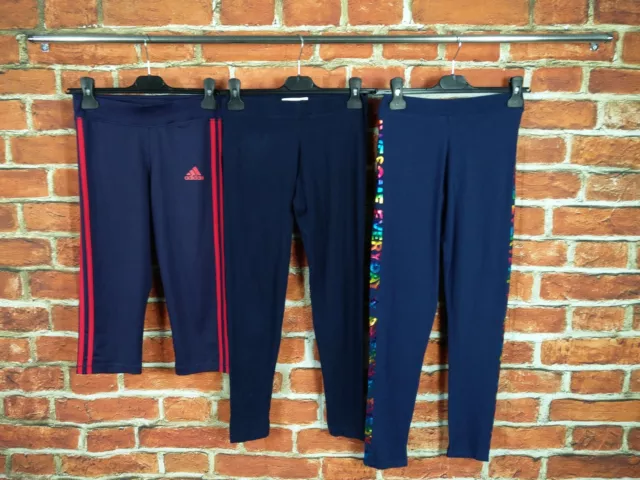 Girl Bundle Age 13-14 Years Adidas M&S Navy Leggings Exercise Sport Active 164Cm