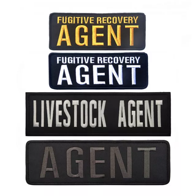 Embroidered Army Fugitive Recovery Agent  Hook Loop Patch Emblem Fastener Badge