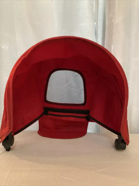 Britax B-Agile Single Stroller Red Fabric CANOPY SunshadeHood W Frame & Brackets