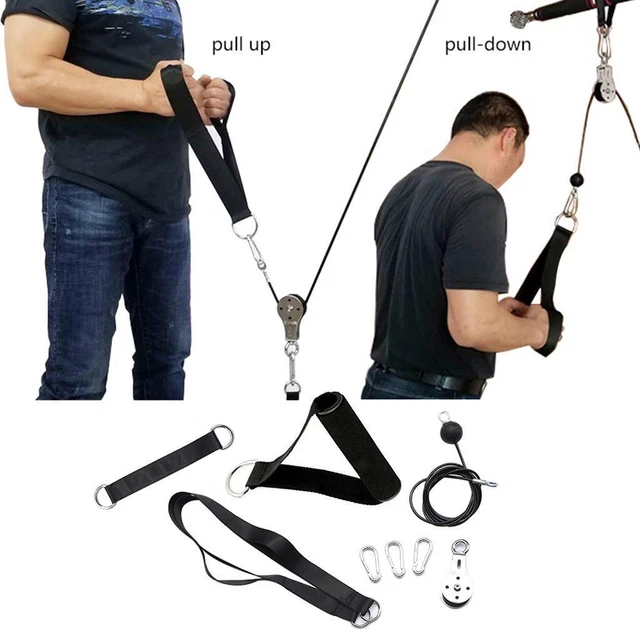 DIY Fitness Flaschenzug Kabel Maschinenbeschläge Fitnessstudio Home Trizeps