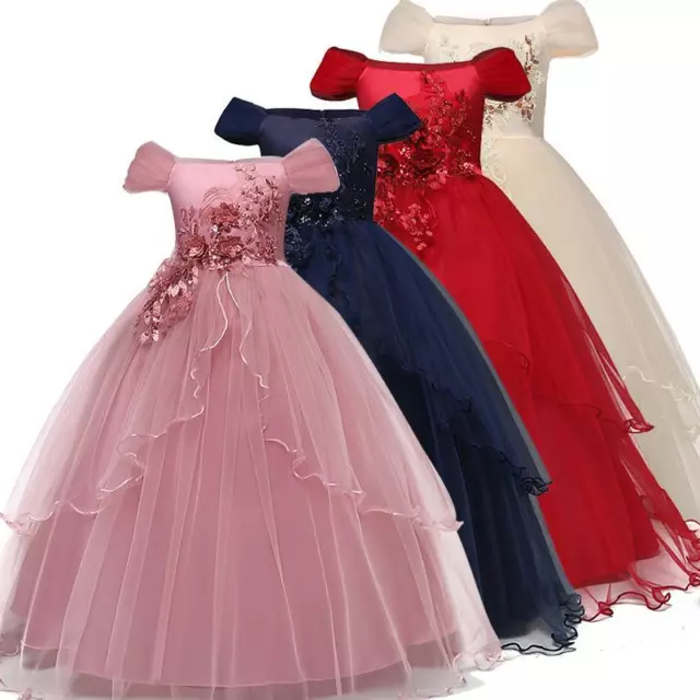 Vestidos Para Niñas de Fiesta Princesa Baile de graduación Quinces Bodas Cumpleañera