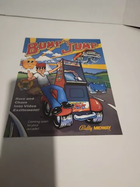 Flyer  MIDWAY,BUMP N JUMP 1982 Arcade Video Game advertisement original see pic
