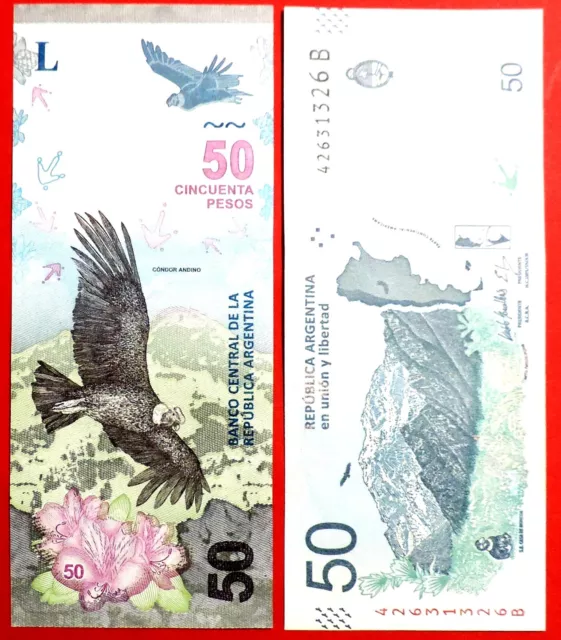 billet de 50 pesos de l'Argentine de 2018