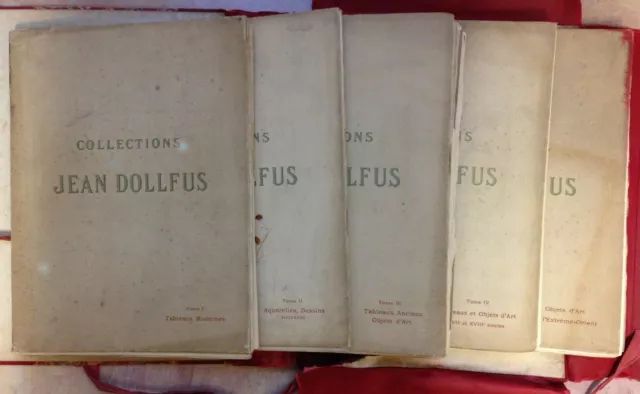 5 Catalogues De Vente Collection Jean Dollfus Mars-Mai 1912 Galerie George Petit