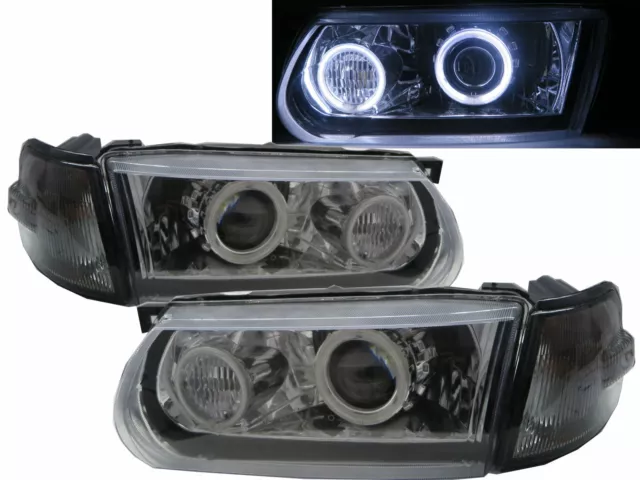 Sentra B13 MK3 95-17 Facelift CCFL Projector Headlight Chrome V2 for NISSAN LHD