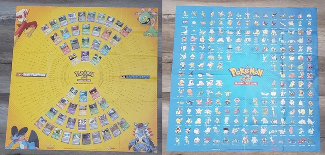 VINTAGE POKEMON TCG E-SERIES 2-SIDED POSTER EX RUBY SAPPHIRE &SANDSTORM ...