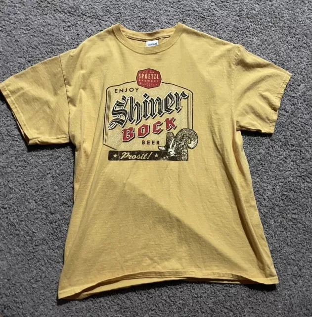 Shiner Bock Beer T-Shirt Men's Size 2XL Texas Spoetzl Brewery