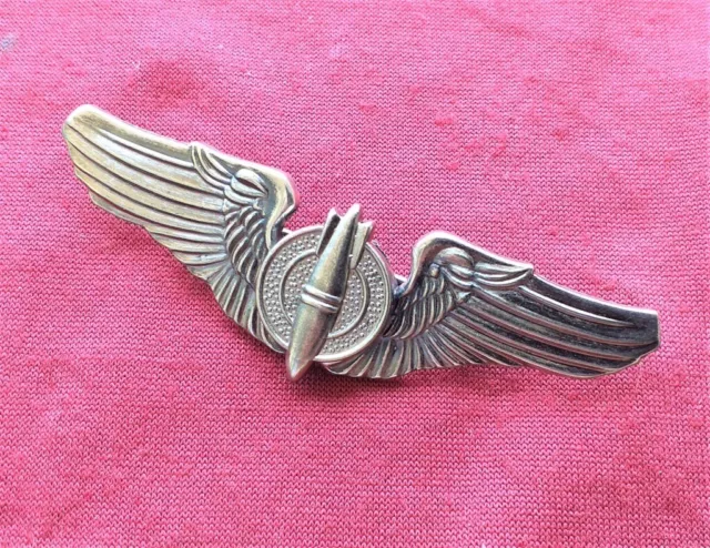 Fregio brevetto metallico Bomber Badge USAAF WWII