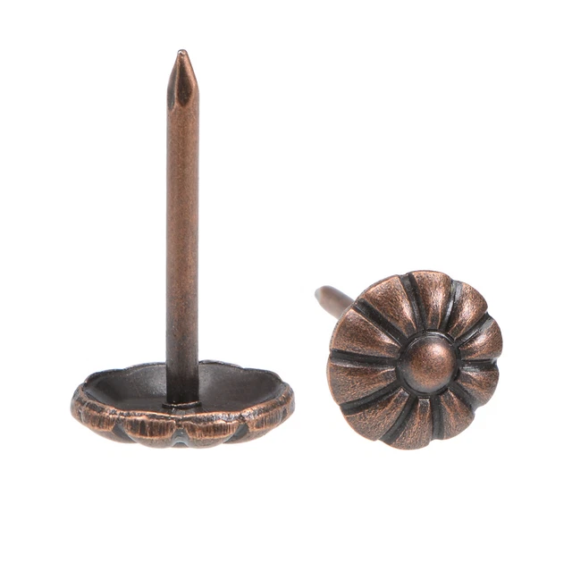 Upholstery Nails Tacks 9mm Dia Round Head Push Pin Copper Tone 20 Pcs