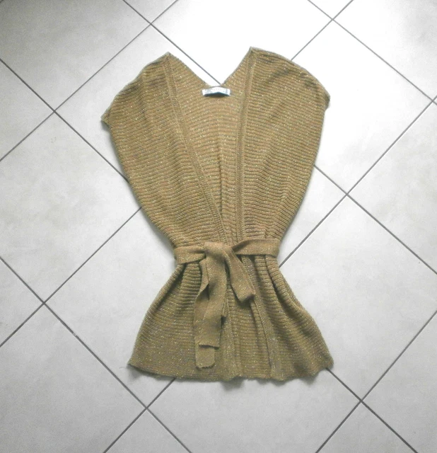 Gilet Zara En Maille épaisse Taille M - Beige - Neuf Avec étiquettes