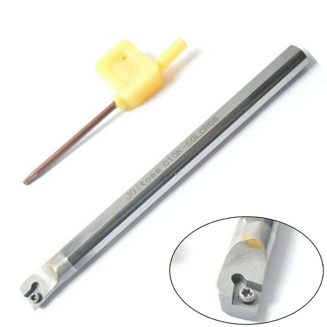C10K-SCLCR06 CNC Lathe Solid Carbide Turning Tool Holder Boring Bar Wrench Kit