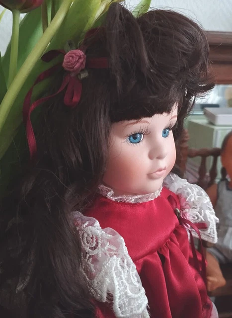 Poupée Mannequin Martine MF - Brune En Robe De Soirée Rose - Vintage Boîte