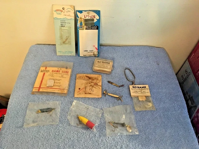 VINTAGE FISHING TACKLE Lot Little Joe Marathon Dippy Darter Thompson No ...